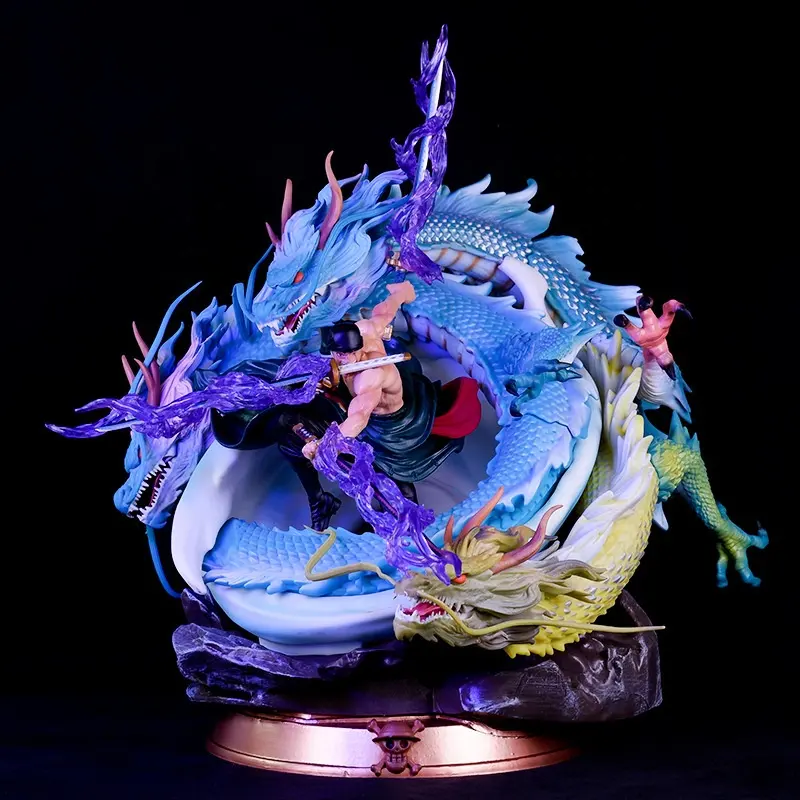 高品質のロロノアゾロアニメワンピースアクションフィギュアスリードラゴンラージGKキャラクターモデルコレクタブルデスクトップオーナメント