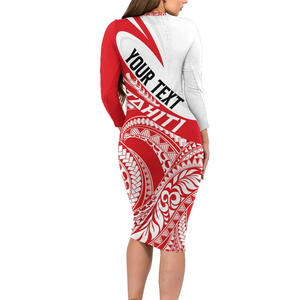 <span class=keywords><strong>Robe</strong></span> longue à imprimé intégral de Tahiti, manches longues, élégante, <span class=keywords><strong>pour</strong></span> <span class=keywords><strong>femme</strong></span> - Product Image 2