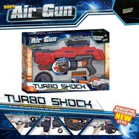 Vente chaude B/O pistolet souple jouets cible tir jouet pistolet jeu de tir sûr avec 24 balles en mousse Air doux jeu enfants jouets