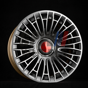 Delicate Multi Spoke Three Piece 6061-T6 Forged Alloy Rim With Center Cap Custom Surface Treatment Adjustable Fitment - Product Image 2