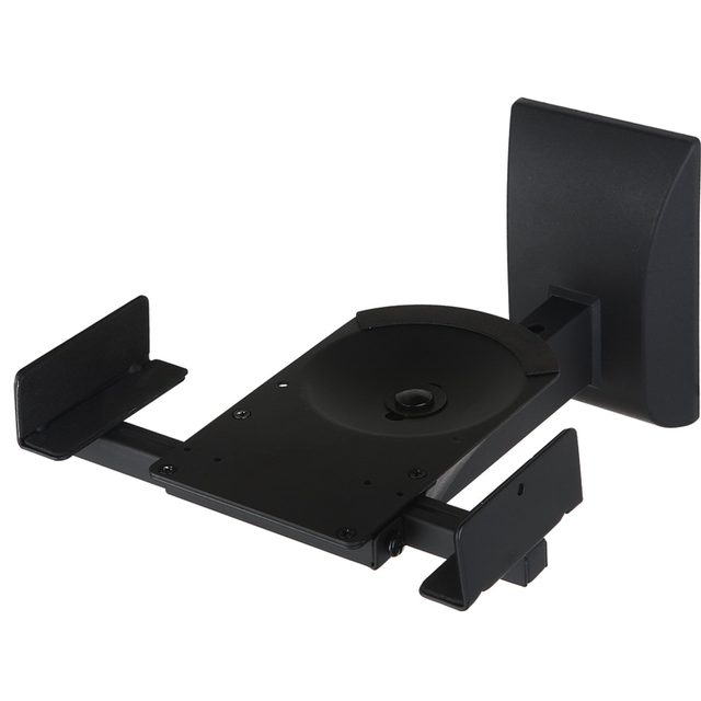 Dual Side Clamping Bookshelf Speaker Wall Mounting Bracket for Large Surrounding Sound Speakers, Hold up to 55 Lbs.