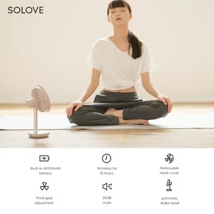 Hot Sale Intelligent SOLOVE Battery Rechargeable Desktop Fan Small Usb Rechargeable <b>Table</b> Mini <b>Electric</b> <b>Table</b> Fan - Product Image 5