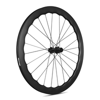Ensembles de roues de frein sans placenta en Fiber de carbone pour vélo de route en gros d'usine 5045mm jeu de roues de couteau en carbone à Six trous/verrouillage central