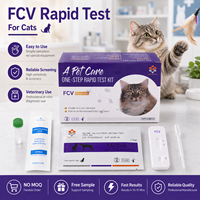 Kit de test rapide du calicivirus félin haute sensibilité, kit de test FCV très vendu pour hôpital vétérinaire/clinique/usage domestique, échantillon gratuit
