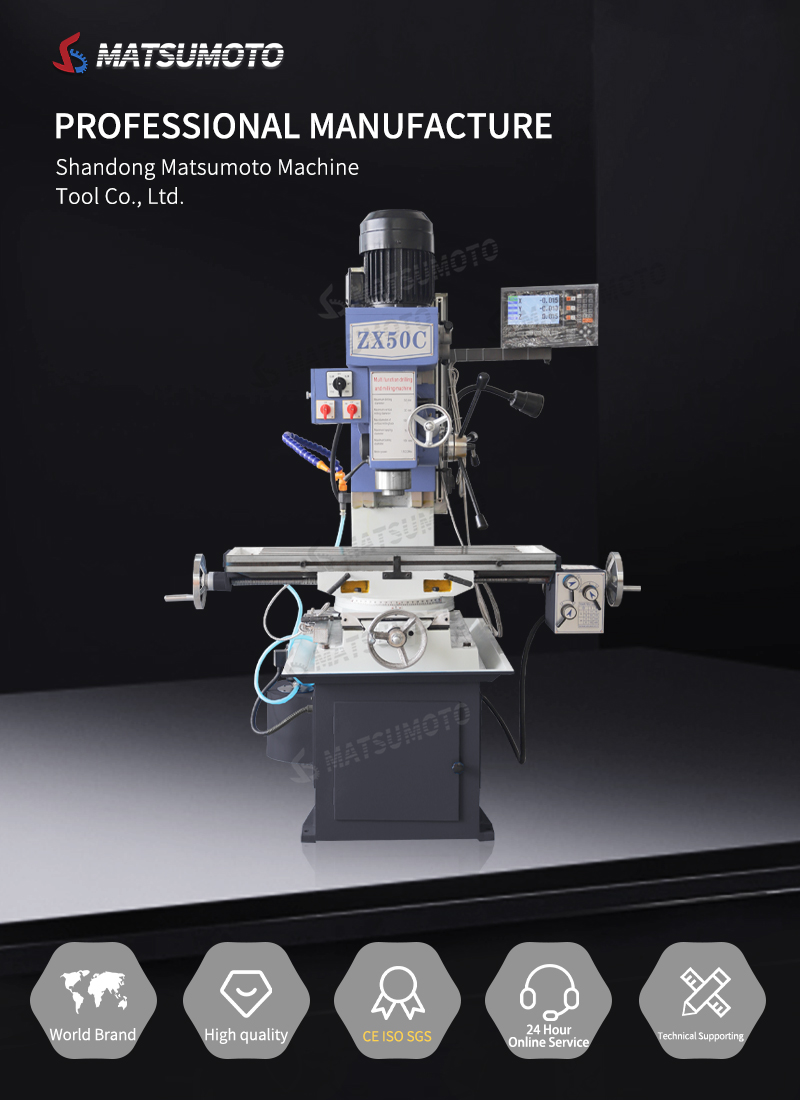 ZX50C Vertical Mill and Drill Machine Easy-to-Operate with MT4