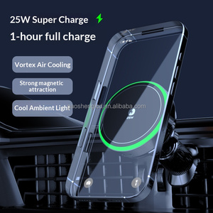 Caricabatterie Wireless per Auto Q2.2 con Raffreddamento Peltier, Ricarica Rapida, Luce RGB Cangiante, 25W per iPhone 17 16, per Pixel, per Samsung, Supporto Stand - Product Image 4