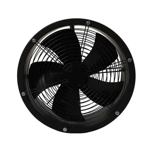 Professional AC Axial Flow Ventilation Fan 300Mm Aluminum 5 Blade Exhaust external rotor Fans