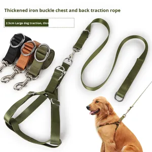 Fibbia in lega ispessita per <span class=keywords><strong>cani</strong></span> in Nylon solido per <span class=keywords><strong>cani</strong></span> di grossa taglia Golden retriever Border collie per animali domestici - Product Image 2