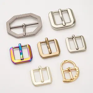 Design Different Styles Sizes Metal Pin Buckle Fashion Shoe Pin Buckle Custom Metal Pin Belt Buckle for Webbing Leather Strap