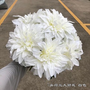 Wholesale High White Silk Artificial Flowers Single-stem Hydrangea Roses Peonies Pagoda-style Weaving for Wedding Home Decor - Product Image 4