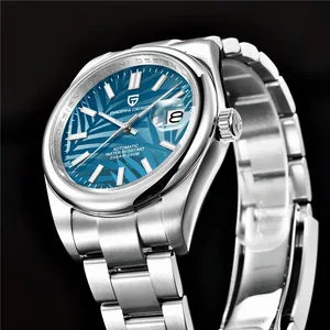 <span class=keywords><strong>PAGANI</strong></span> DESIGN — montre-bracelet de luxe en acier inoxydable pour homme, cadran en feuille de palmier, lumineuse et étanche, marque de qualité, <span class=keywords><strong>NH35A</strong></span>, 1715 - Product Image 4