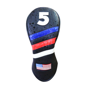 Funda Protectora para Palo de Golf Personalizada, Negra, Impermeable, con Bordado e Impresión de la Bandera de EE. UU., Forro de Cuero Premium y Felpa - Product Image 5