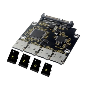 Adaptador de 4 Tarjetas TF a 22 Pines, Carcasa para Disco Duro de 2.5 Pulgadas con Convertidor de 0 Tarjetas Multi, 4 Tarjetas TF a 22 Pines - Product Image 1