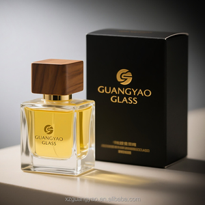 Bán Buôn Giá Hình Chữ Nhật Chai Thủy Tinh Chăm Sóc Da Huyết Thanh 50Ml Rỗng Thủy Tinh Trong Suốt Phun Chai Với Gỗ Cap Bơm Phun - Product Image 3