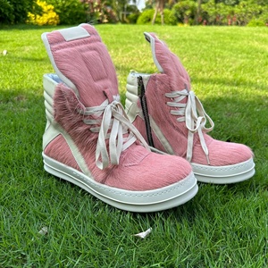 Scarpe Sportive di Lusso <span class=keywords><strong>Rick</strong></span> da Uomo, Sneakers Casual Nere alla Moda con Lacci, Scarpe Chunky di Design, Stivali da Passeggio Rosa - Product Image 4