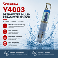 Capteur de qualité de l'eau multi-paramètres en ligne pour eaux profondes avec 6 sondes librement combinables, brosse de nettoyage automatique, RS485 MODBUS IP68