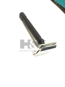 Maquinilla DE afeitar DE seguridad, maquinilla DE afeitar DE color negro mate con cabeza DE maquinilla DE afeitar cromada, logotipo personalizado disponible en Hooper y empresa - Product Image 6