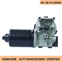 Motor Wiper Kaca Depan Wanray untuk Santa Fe DM XL Sport 2013-2018 Depan 12V Paduan Aluminium 98110-2W000