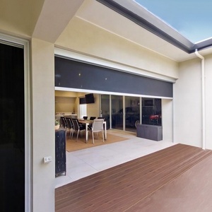 Con lăn bên ngoài rèm thông minh Zip mù giá Patio ngoài trời thiết kế mới có thể thu vào mù cơ chế dọc Zip màn hình - Product Image 5