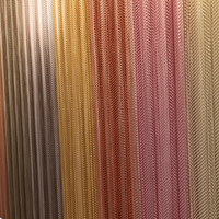 Paravents décoratifs de luxe en maille métallique en acier inoxydable et alliage d'aluminium, résistants à la corrosion, pour la soudure et le pliage