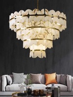 JYLIGHTING slap-up Creative Design suspension en albâtre Lustre en marbre tout cuivre Luminaires de salon Chambre à coucher salle à manger