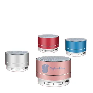 Mini altoparlante Usb portatile in metallo Wireless da esterno blu Cyber per lettore musicale