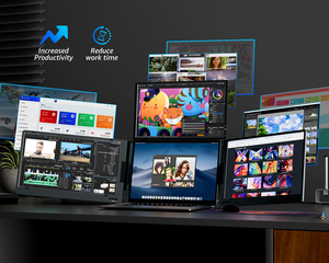 Pantalla Portátil Retroiluminada LCD IPS de 14 Pulgadas Compatible <span class=keywords><strong>con</strong></span> Sistemas Operativos <span class=keywords><strong>Windows</strong></span>/MacOS <span class=keywords><strong>con</strong></span> Interfaz Tipo-C de Función Completa - Product Image 4