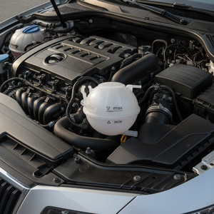 2013-2015 Skoda Superb Compatible <b>Radiator</b> Coolant Reservoir (Without Cap 2-Pin) - Product Image 3