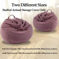 Moderner extra großer, faltbarer Sitzsack mit abnehmbarem Bezug, Sofa, Aufbewahrungsmöbel, Plüschtier, riesiger, individuell anpassbarer Lazy-Sessel