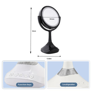 Miroir de maquillage intelligent avec haut-parleur Bluetooth portable, miroir de courtoisie avec lumière réglable, rechargeable par USB pour la musique et le maquillage partout - Product Image 4