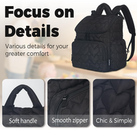 Baby-Wickelrucksack, Multifunktionale Babytasche für Mama und Papa, Großer Wickelrucksack mit Wickelunterlage