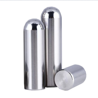 Goupille cylindrique pleine en acier inoxydable, tête ronde, finition brillante, diamètre de la tête 40 mm, styles de filetage M4-M12