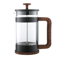 Infuseur à café portable transparent 600 ml, café, restaurant, bureau, voyage, cadeau, logo personnalisé, cafetière à piston