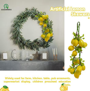 ผลไม้เทียมโฟมมะนาวจำลองเหมือนจริงสำหรับบ้านห้องครัวปาร์ตี้ผับตกแต่งตู้เครื่องประดับ - Product Image 4