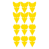 Attrape-insectes efficace non toxique jaune collant colle forte mouche des fruits et piège à guêpes moucheron pour une utilisation dans le jardin