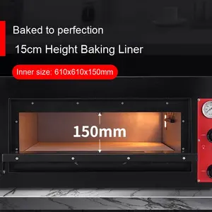 Four à pâtisserie électrique commercial professionnel en ardoise cordiérite 220V 4.2KW multifonction à porte battante grande capacité - Product Image 4