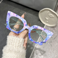 Nouveau haut de gamme éblouissant simple maquillage montures de lunettes décoration anti-lumière bleue lunettes monture de lunettes