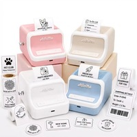 Imprimante d'étiquettes thermiques mini sans encre de 48 mm de largeur pour la création d'étiquettes artisanales et de prix de vente au détail