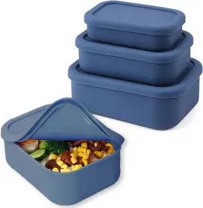 Dishwasher and Freezer Safe Food Grade Silicone Food Storage Containers