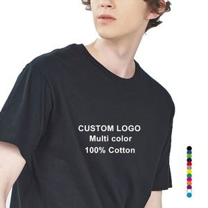 Design High Quality T-Shirt Man Cotton Breathable Blank Tee Shirts with Digital Print Logo Pattern - Product Image 4