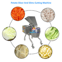Acier inoxydable de découpeuse automatique de pommes de terre de trancheuse électrique commerciale de chips