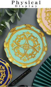 2023 New Design Flower Ceramic Plates <b>Dinnerware</b> Set for Wedding Rentals - Product Image 2