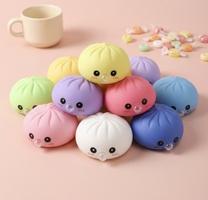 Jouet Squishy Mignon en Forme de Boulette qui Souffle des Bulles, Jouet Sensoriel Anti-Stress Doux à Presser en Forme de Pain, Cadeau Idéal pour Enfants et Adultes - Meilleure Vente - Product Image 2