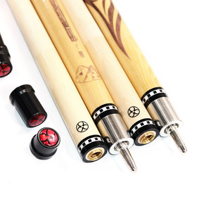 1/2-PC Uni-loc Joint Maple Wood 58 pulgadas 13mm Tip Billiard Pool Cue Stick/Taco con empuñadura <span class=keywords><strong>de</strong></span> hilo <span class=keywords><strong>de</strong></span> lino <span class=keywords><strong>y</strong></span> protector para la venta - Product Image 4