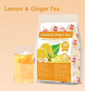 Bolsitas de Té de Limón y Jengibre Secos Directo de Fábrica, 75g, 30 Paquetes, Té Herbal Natural Puro, Té para el Bienestar Diario, Venta al Por Mayor - Product Image 4