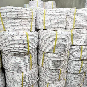 Pabrik langsung Harga Terendah 8-MM 220 meter 100% Polypropylene cahaya tali PP tali 4 helai diproduksi di Cina