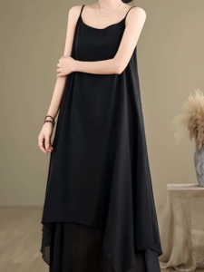 Abito Estivo Giapponese Elegante Casual Vestibilità Ampia Maxi Tinta Unita Traspirante Taglia Unica - Product Image 5