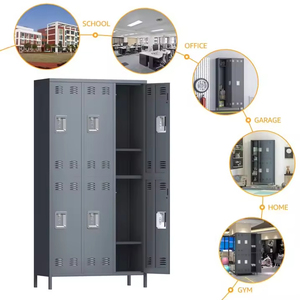 Armario de Almacenamiento para Estudiantes, de Acero, Color Gris Claro, con 6 Puertas, Cerradura con Llave, Resistente al Agua, para Gimnasio Escolar, Venta al Por Mayor - Product Image 4