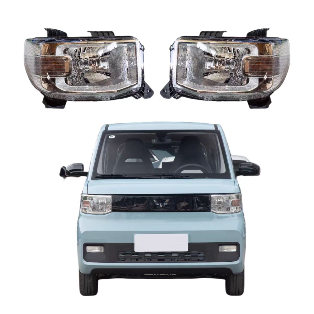 Headlamp Combination Headlight Is Suitable for Wuling Hongguang MINIEV GB Macaron Macaron III Auto Parts Image 2