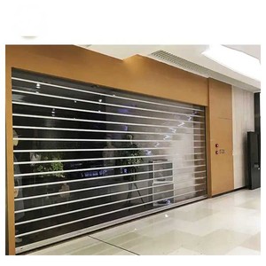 Volets roulants en polycarbonate transparent de haute qualité, volets roulants en aluminium, styles d'ouverture automatiques pour magasins/boutiques - Product Image 4